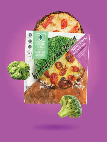 ROASTED TOMATO BROCCOLI CRUST PIZZA